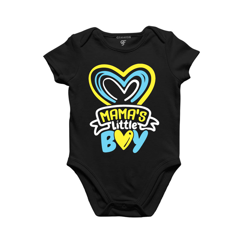 Mama's Little Boy Baby Onesie in Black Color available @ gfashion.jpg