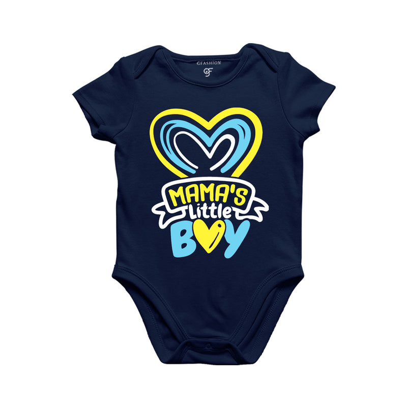 Mama's Little Boy Baby Onesie in Navy  Color available @ gfashion.jpg