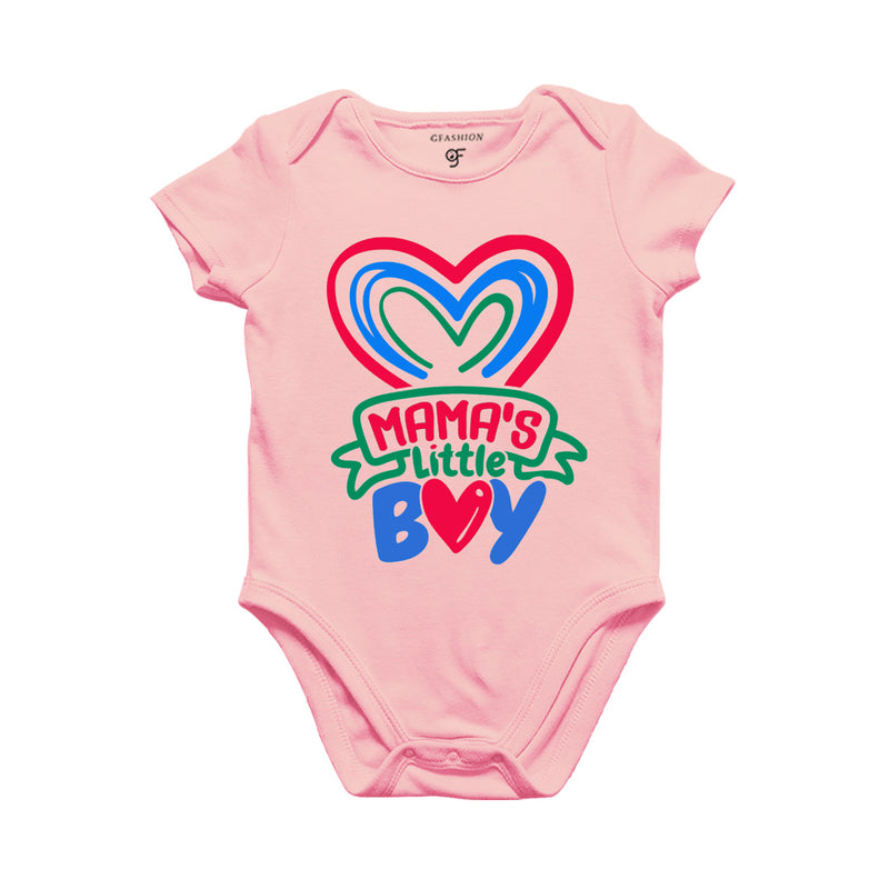 Mama's Little Boy Baby Onesie in Pink Color available @ gfashion.jpg