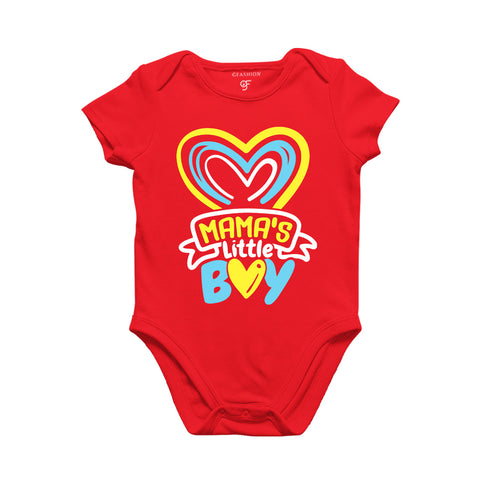 Mama's Little Boy Baby Onesie in Red Color available @ gfashion.jpg