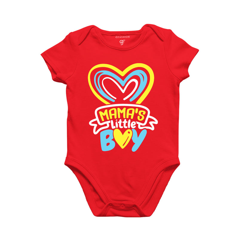 Mama's Little Boy Baby Onesie in Red Color available @ gfashion.jpg