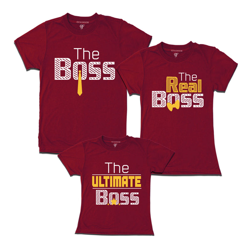 The Boss,real boss ,ultimate boss Family T-shirs