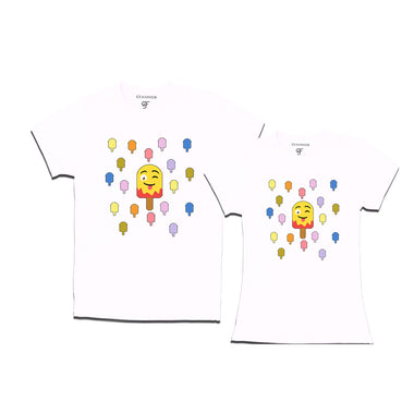 Matching tshirt for couples in White Color available @ gfashion.jpg