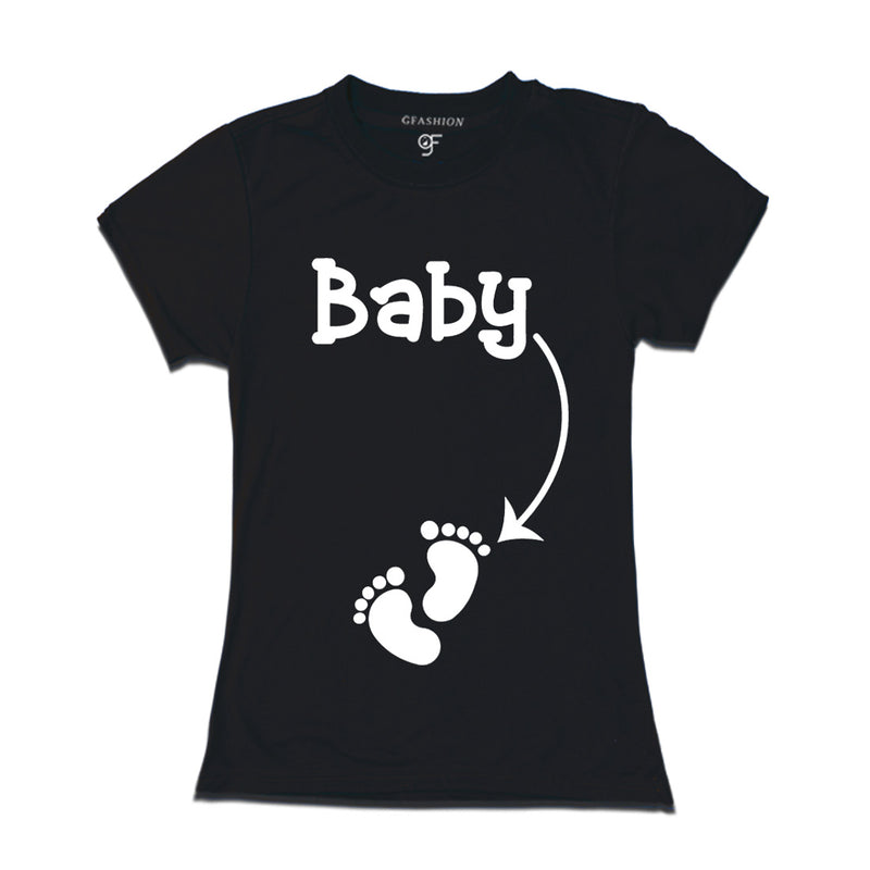 Maternity T-shirt for Women in Black Color available @ gfashion.jpg