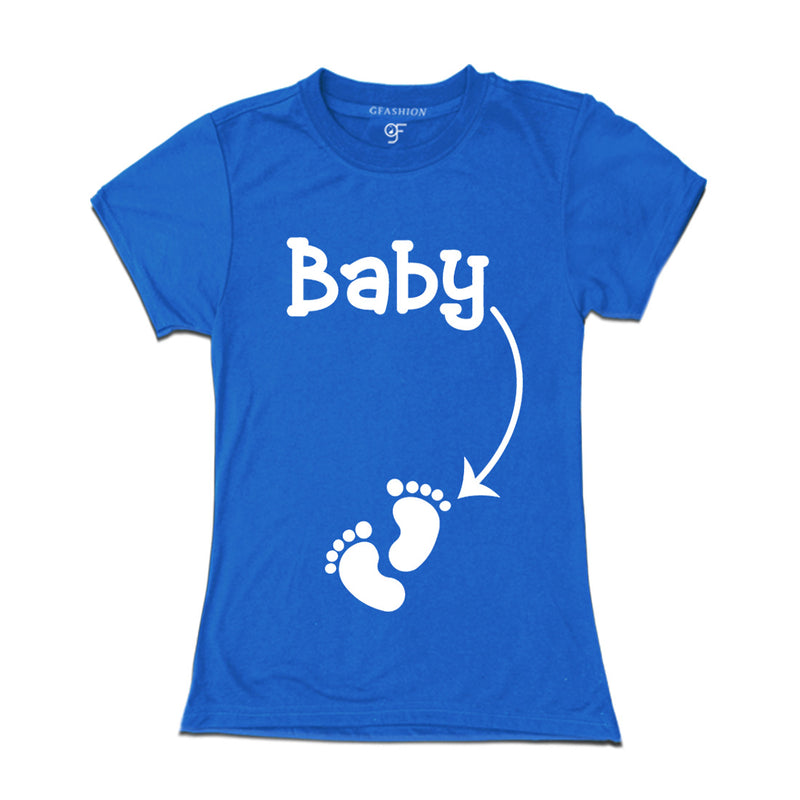 Maternity T-shirt for Women  in Blue Color available @ gfashion.jpg