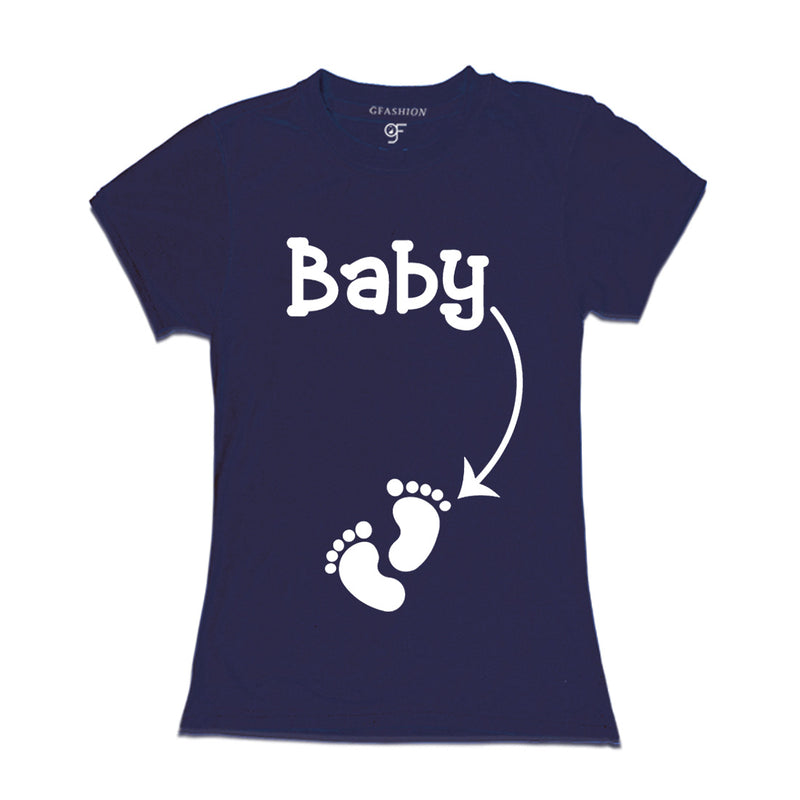 Maternity T-shirt for Women  in Navy Color available @ gfashion.jpg