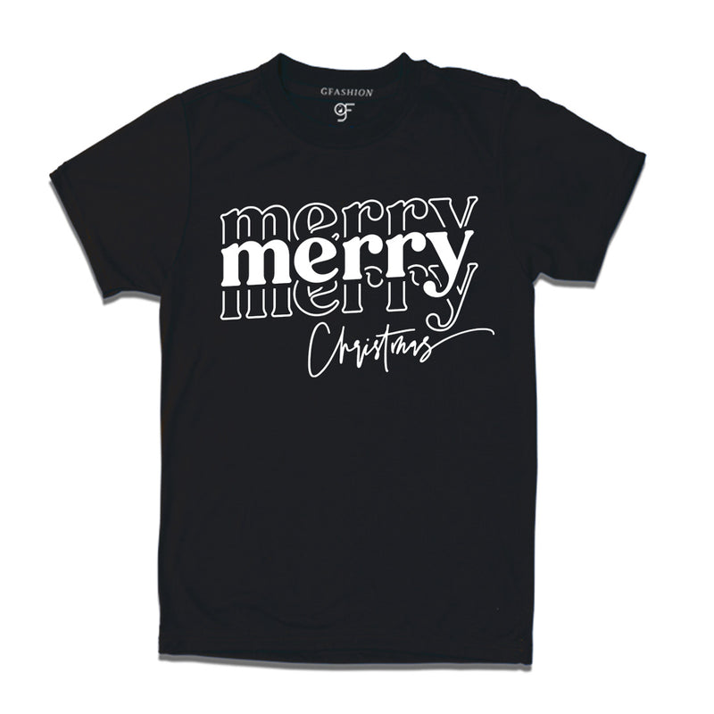 Men-Women-Boy-Girl-Merry Merry Christmas T-shirts  in Black  Color avilable @ gfashion.jpg