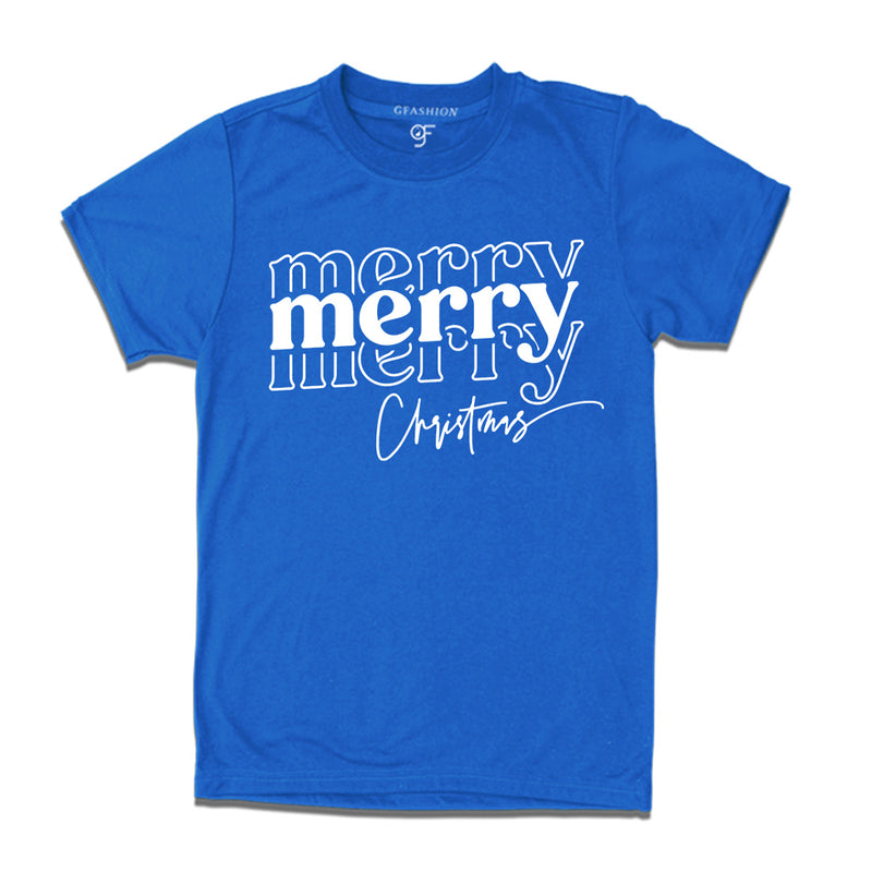 Men-Women-Boy-Girl-Merry Merry Christmas T-shirts  in Blue Color avilable @ gfashion.jpg