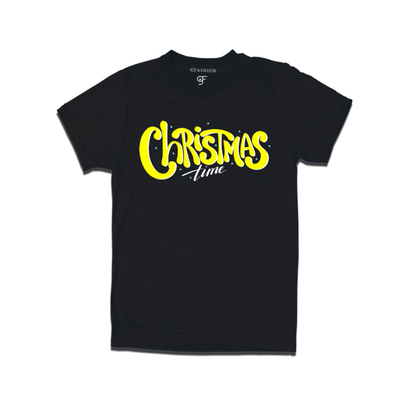 Men-Women-Boy-Girl Christmas Time  T-shirts in Black Color avilable @ gfashion.jpg