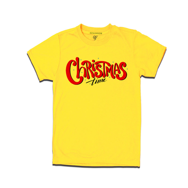 Men-Women-Boy-Girl Christmas Time  T-shirts in Yellow Color avilable @ gfashion.jpg