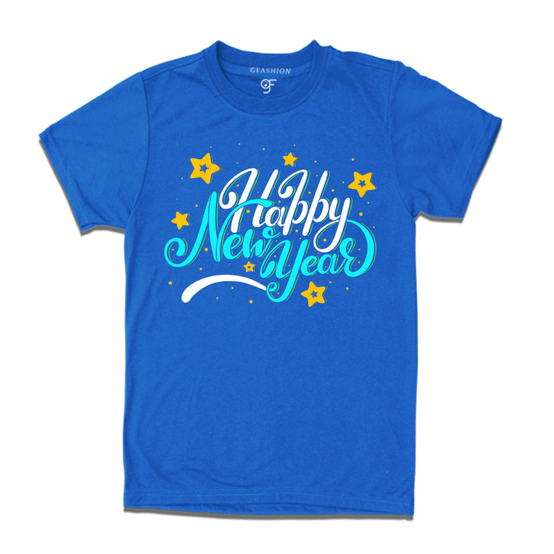 Men-Women-Boy-Girl Happy New Year T-shirts  in Blue Color avilable @ gfashion.jpg