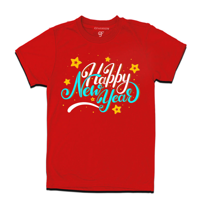 Men-Women-Boy-Girl Happy New Year T-shirts  in Red Color avilable @ gfashion.jpg