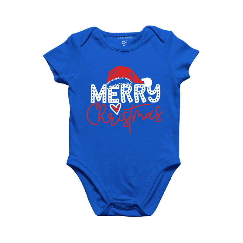 Merry Christmas- Baby Bodysuit or Rompers or Onesie in Blue Color avilable @ gfashion.jpg
