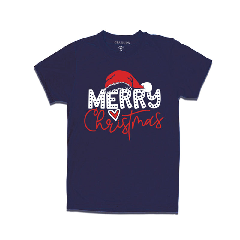 Merry Christmas T-shirt for Men-Women-Boy-Girl in Navy Color avilable @ gfashion.jpg