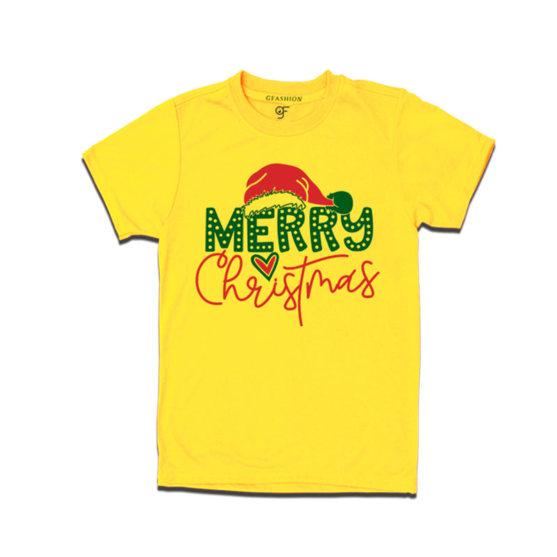 Merry Christmas T-shirt for Men-Women-Boy-Girl in Yellow Color avilable @ gfashion.jpg