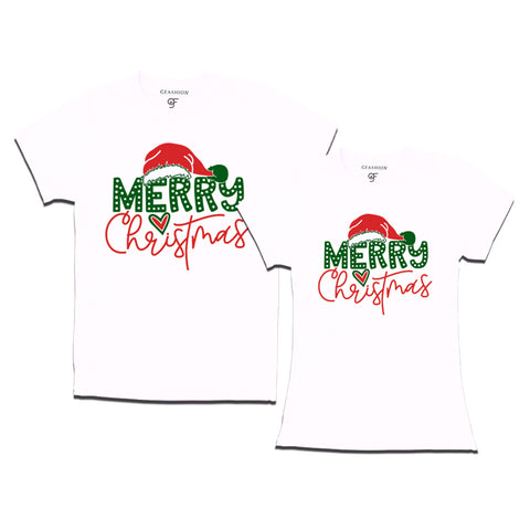 Merry Christmas T-shirts Combo in White Color avilable @ gfashion.jpg