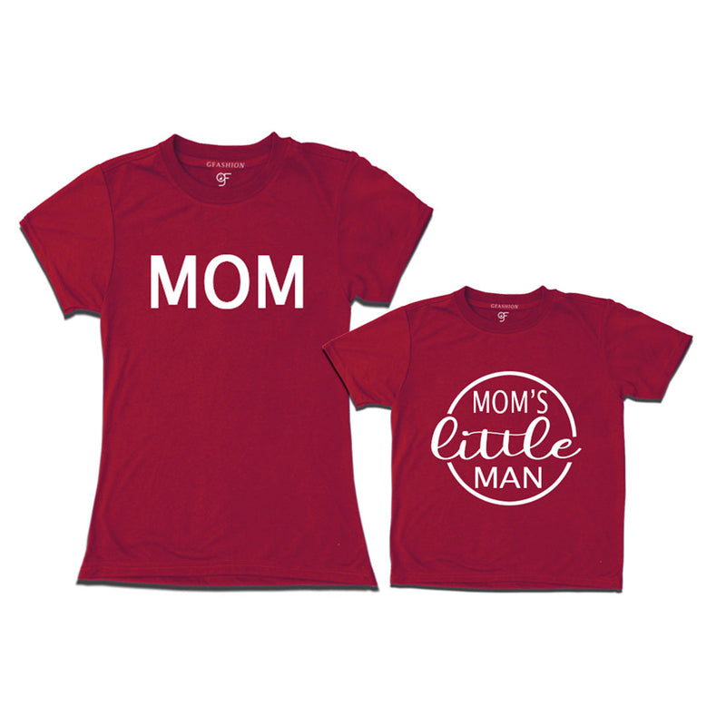 Mom-Mom's Little Man T-shirts in Maroon Color available @ gfashion.jpg