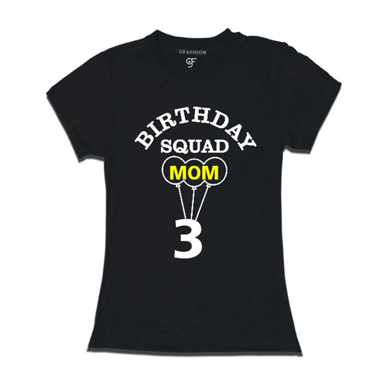 Mom 3rd Birthday T-shirt-Black-gfashion