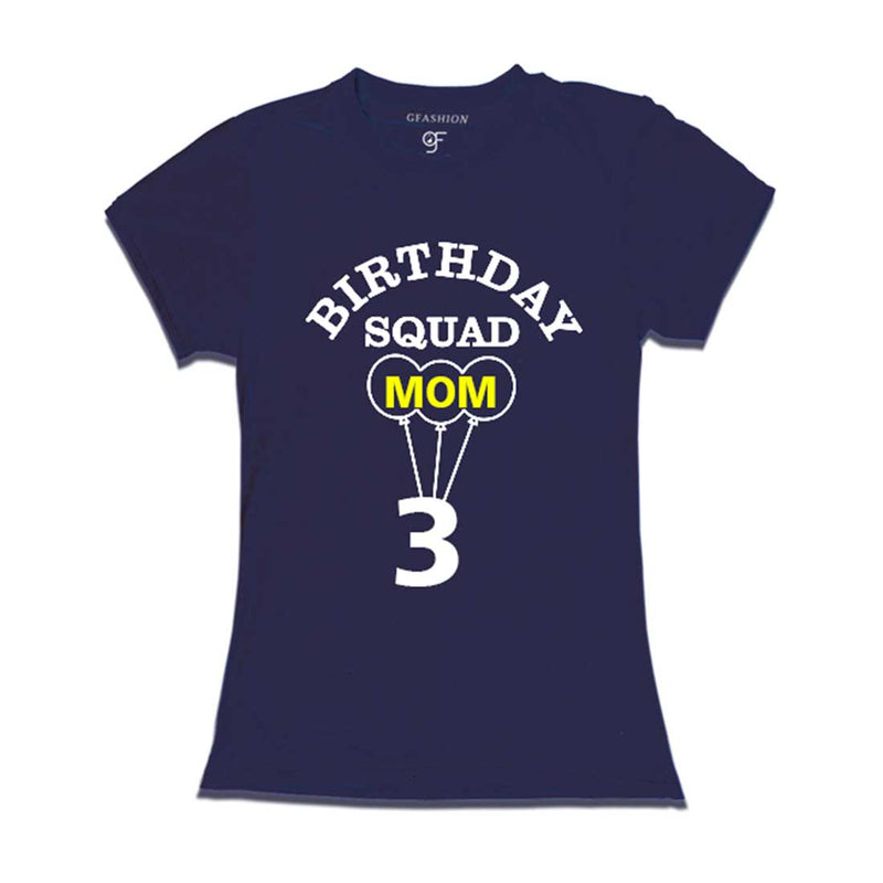 Mom 3rd Birthday T-shirt-Navy-gfashion
