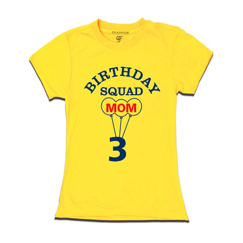 Mom 3rd Birthday T-shirt-Yellow-gfashion