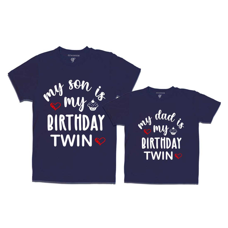 My Birthday Twin T-shirts for Dad and Son in Navy Color available @ gfashion.jpg