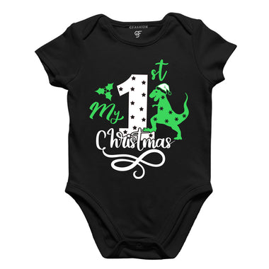 My First Christmas Bodysuit or Rompers in Black Color available @ gfashion.jpg