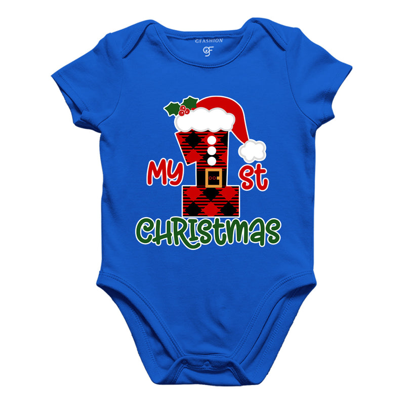 My First Christmas Bodysuit or Rompers in Blue Color available @ gfashion.jpg