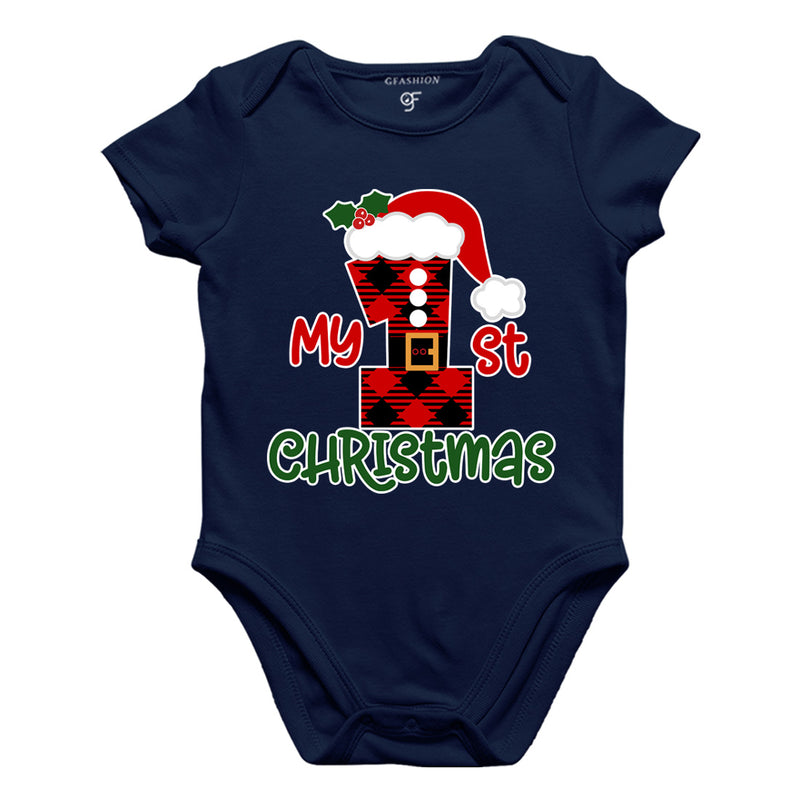 My First Christmas Bodysuit or Rompers in Navy Color available @ gfashion.jpg
