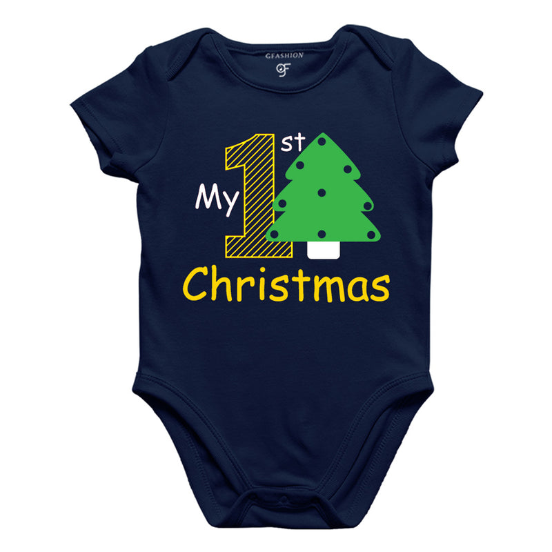 My First Christmas Bodysuit or Rompers in Navy Color available @ gfashion.jpg
