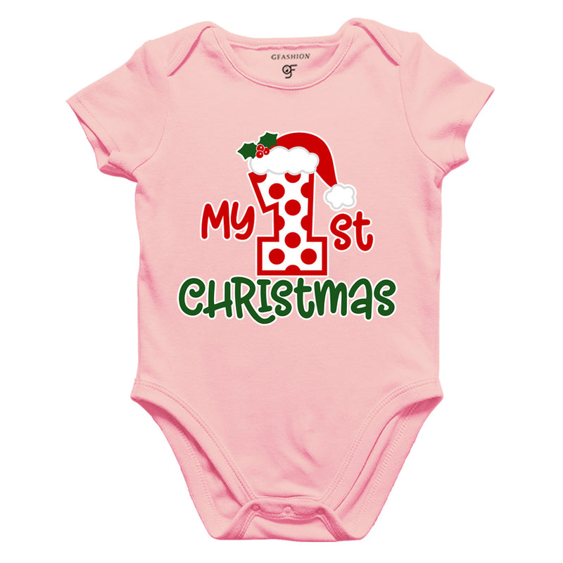 My First Christmas Bodysuit or Rompers in Pink Color available @ gfashion.jpg