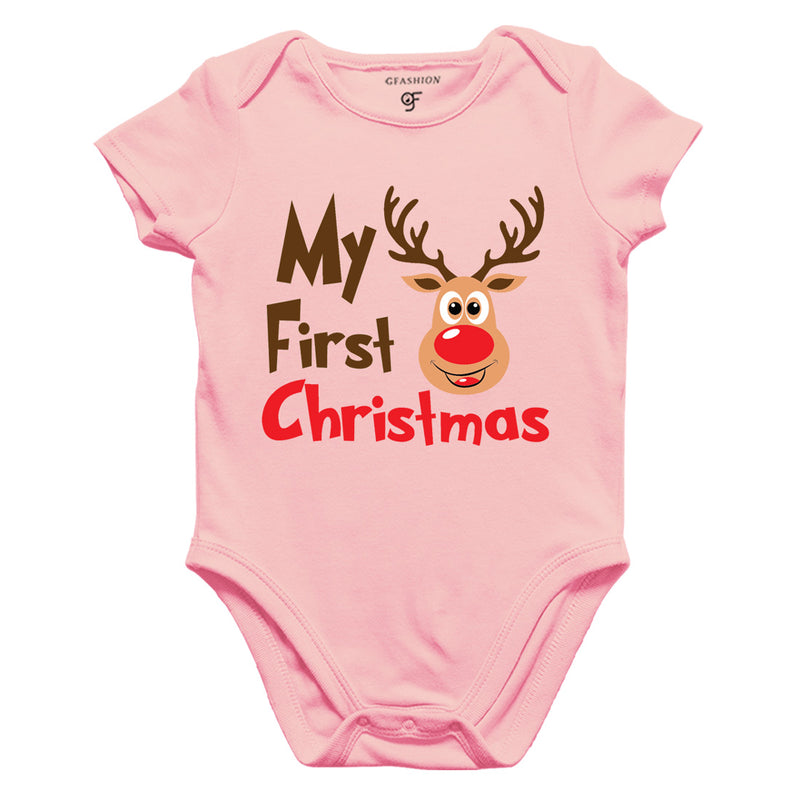 My First Christmas Bodysuit or Rompers in Pink Color available @ gfashion.jpg