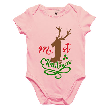 My First Christmas Bodysuit or Rompers in Pink Color available @ gfashion.jpg