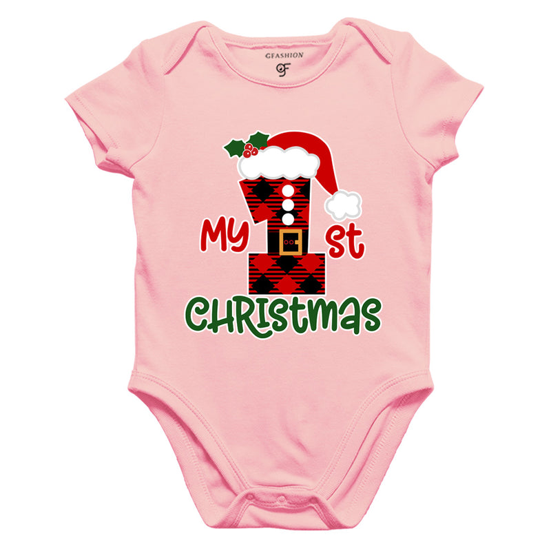 My First Christmas Bodysuit or Rompers in Pink Color available @ gfashion.jpg