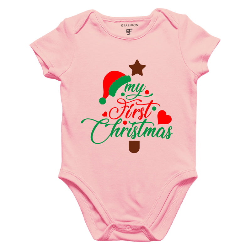 My First Christmas Bodysuit or Rompers in Pink Color available @ gfashion.jpg