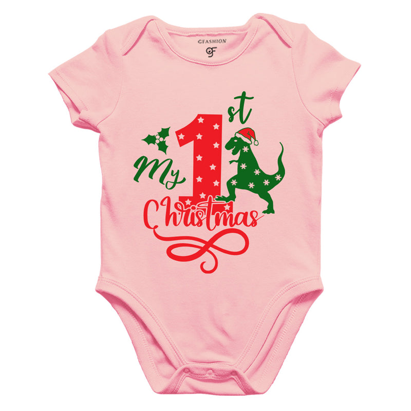My First Christmas Bodysuit or Rompers in Pink Color available @ gfashion.jpg