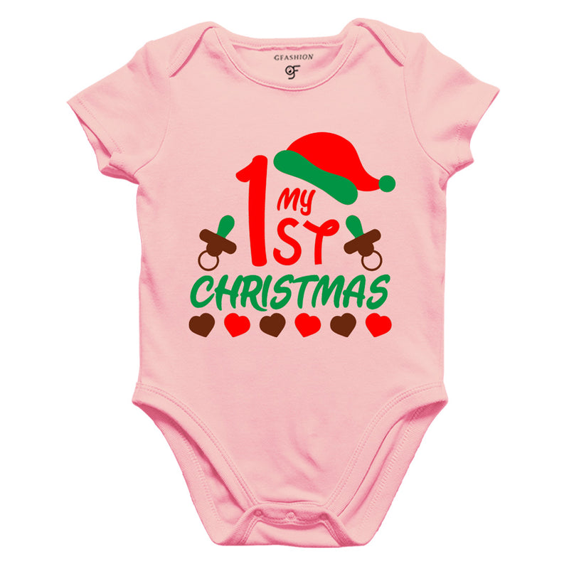 My First Christmas Bodysuit or Rompers in Pink Color available @ gfashion.jpg