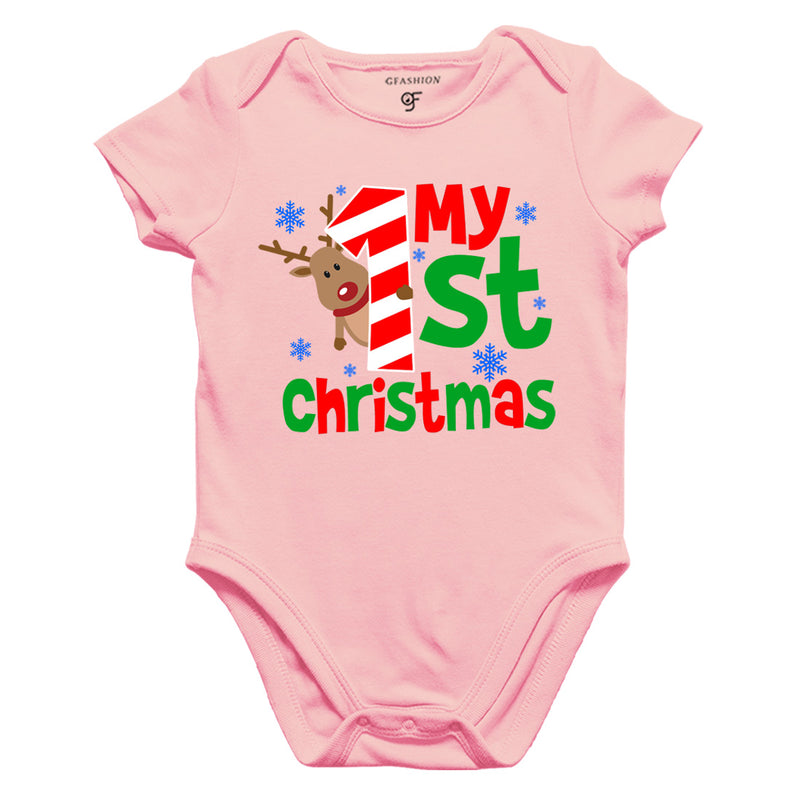 My First Christmas Bodysuit or Rompers in Pink Color available @ gfashion.jpg