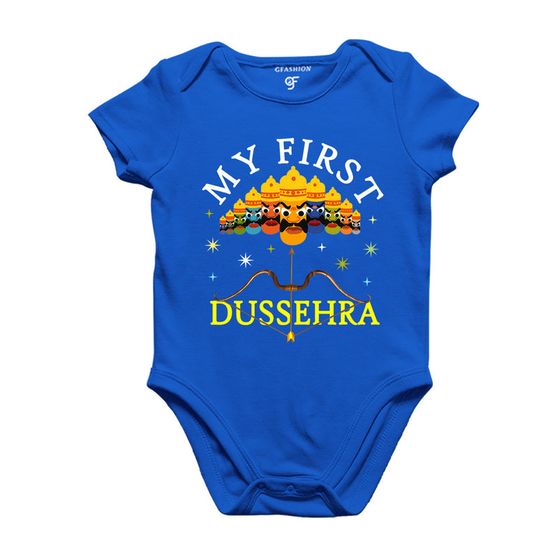 My First Dussehra Body suit-Rompers in Blue Color available @ gfashion.jpg