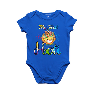 My First Holi Baby Bodysuit in Blue Color available @ gfashion.jpg