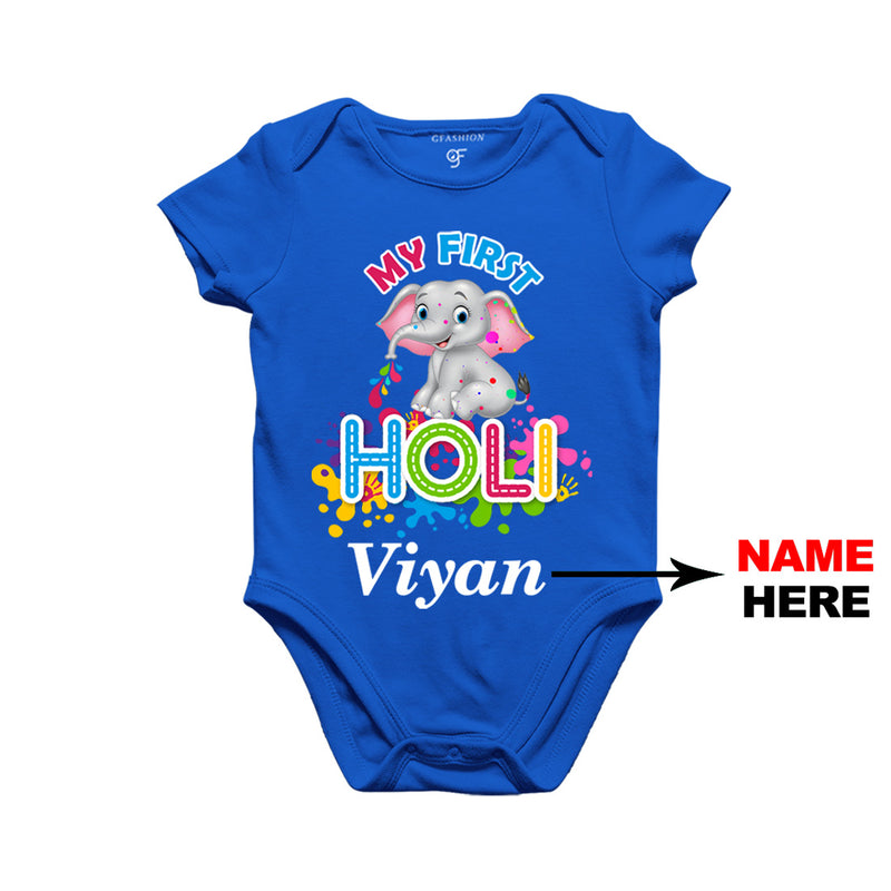 My First Holi Baby Onesie-Name Customized in Blue Color available @ gfashion.jpg