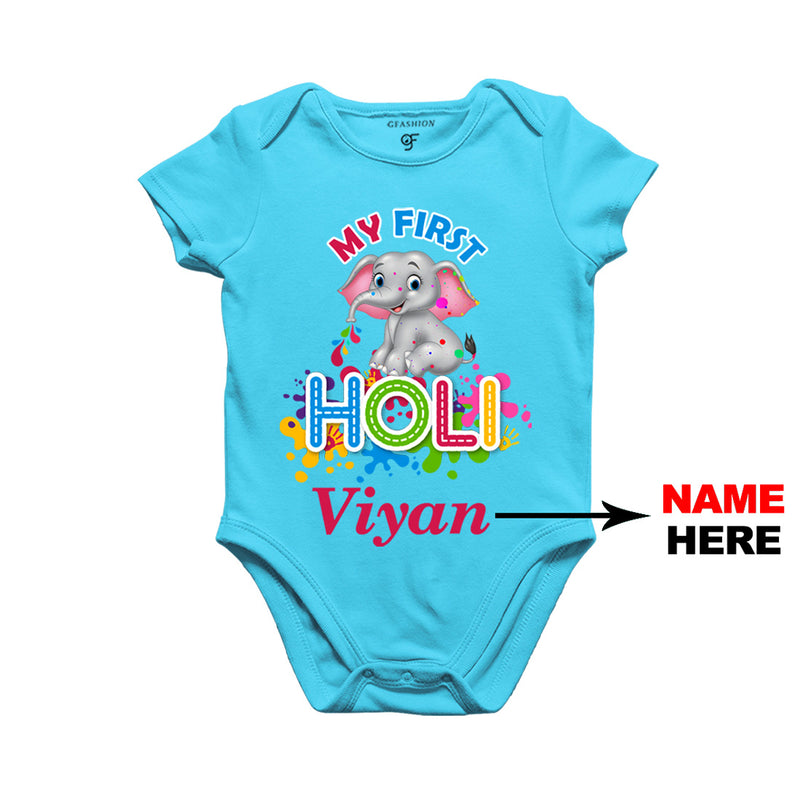 My First Holi Baby Onesie-Name Customized in Sky Blue Color available @ gfashion.jpg