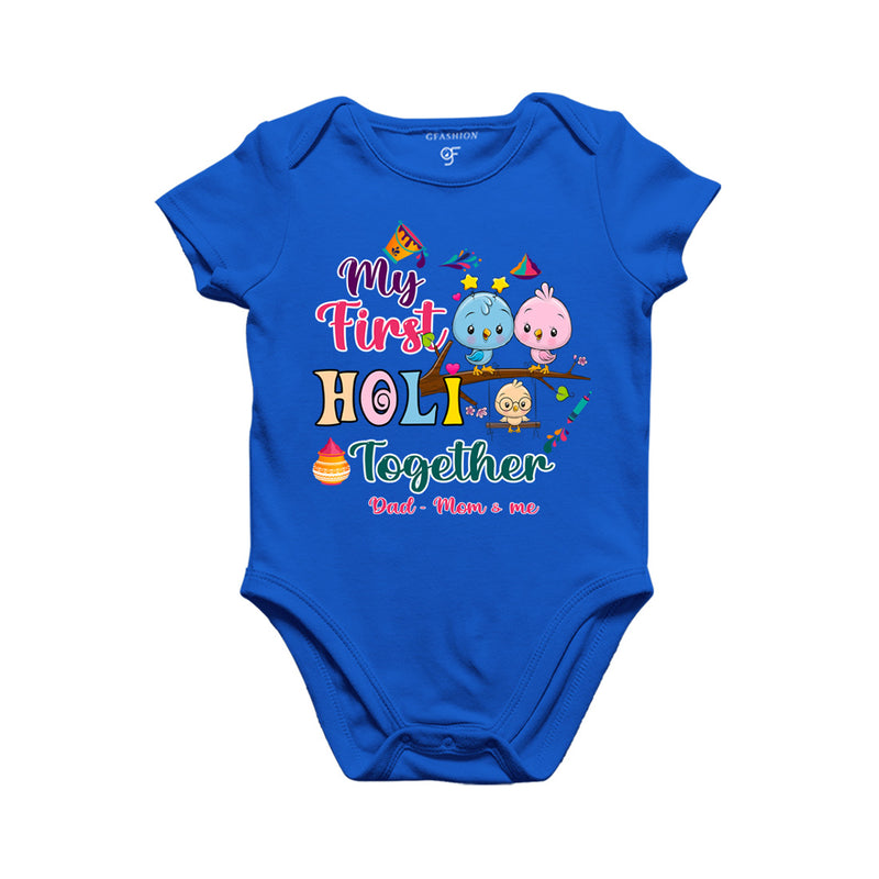 My First Holi  Together Baby Bodysuit in Blue Color available @ gfashion.jpg