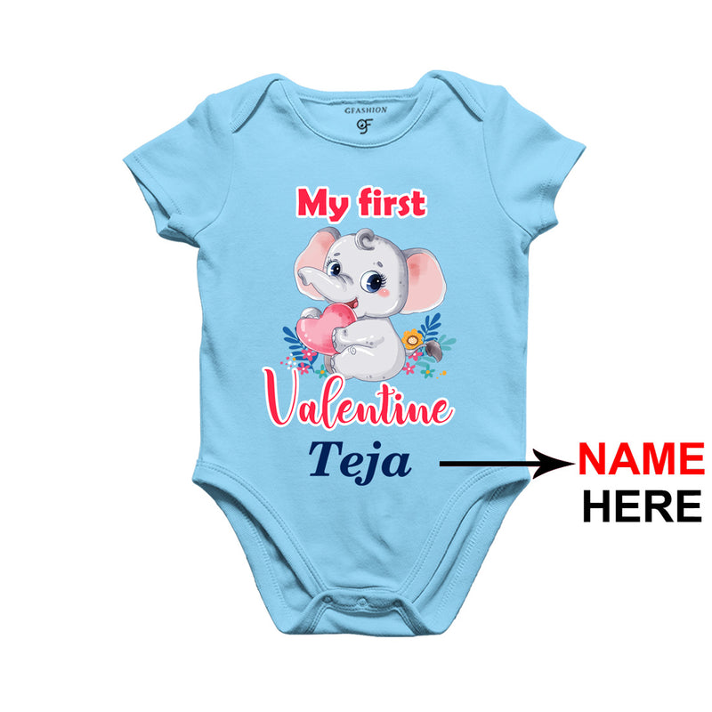 My First Valentine Baby Onesie-Name Customized in Sky Blue Color available @ gfashion.jpg
