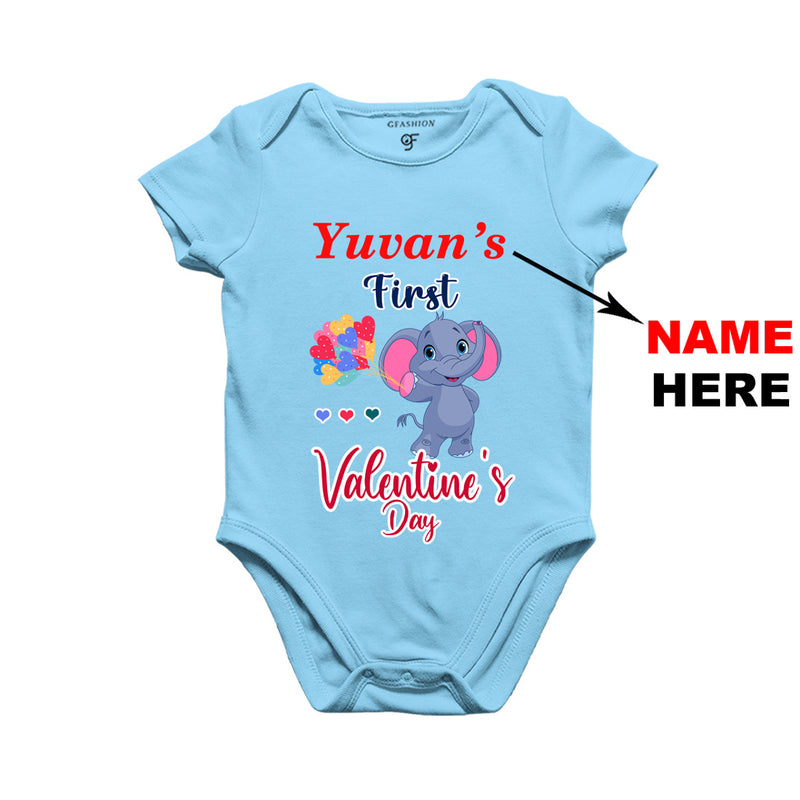 My First Valentine's Day Baby Rompers-name Customized in Sky Blue Color available @ gfashion.jpg