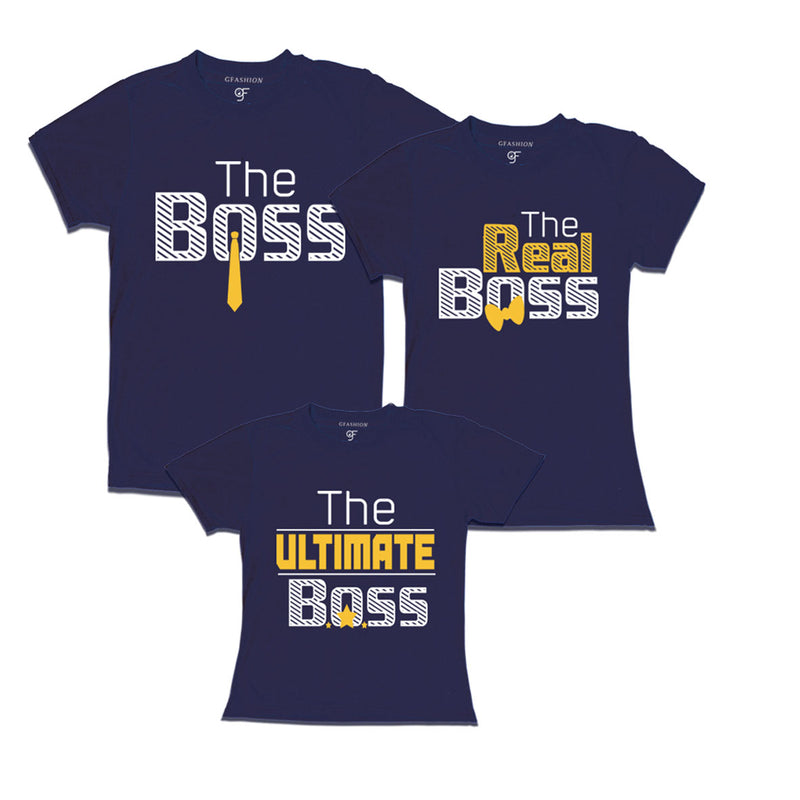 The Boss,real boss ,ultimate boss Family T-shirs