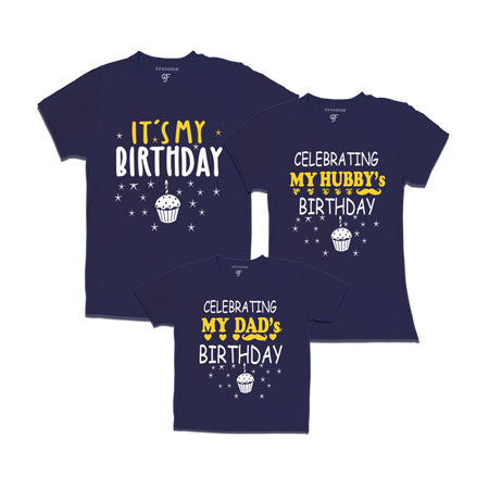 it's my my birthday t shirts-dad mom son
