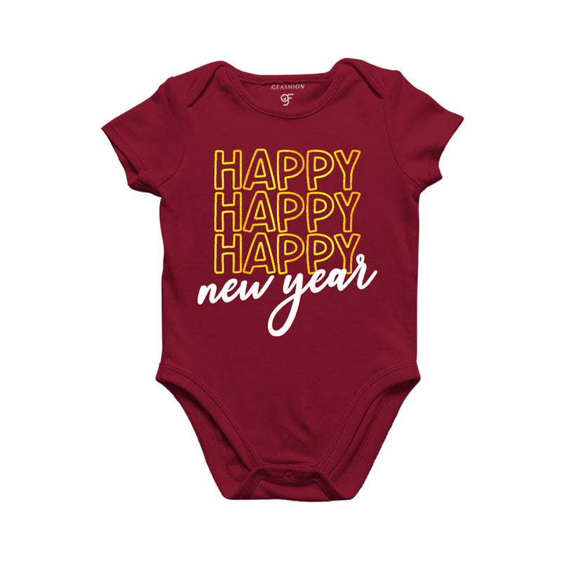 New Year-Baby Bodysuit or Rompers or Onesie in Maroon Color avilable @ gfashion.jpg