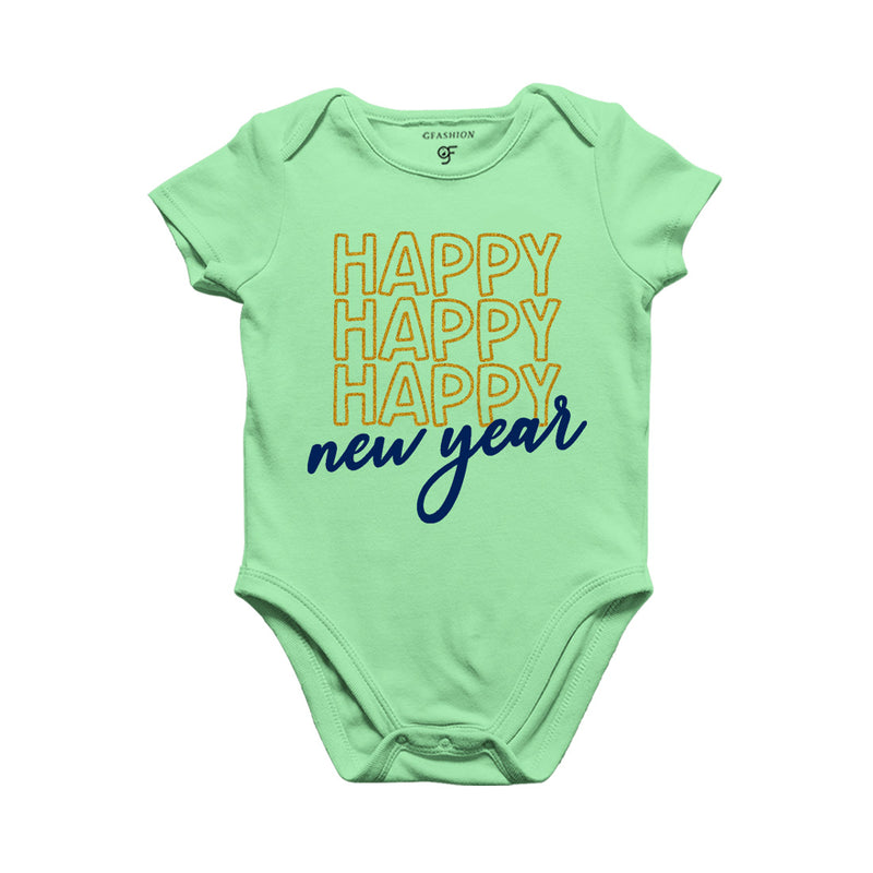 New Year-Baby Bodysuit or Rompers or Onesie in Pista Green Color avilable @ gfashion.jpg
