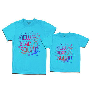 New Year Squad Printed Combo T-shirts in Sky Blue Color avilable @ gfashion.jpg