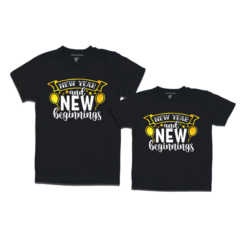 New Year and New Beginnings Combo T-shirts in Black Color avilable @ gfashion.jpg